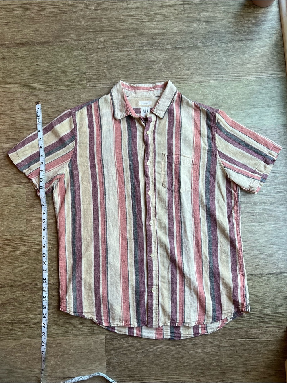 GAP Linen Cotton Short Sleeve Button Down